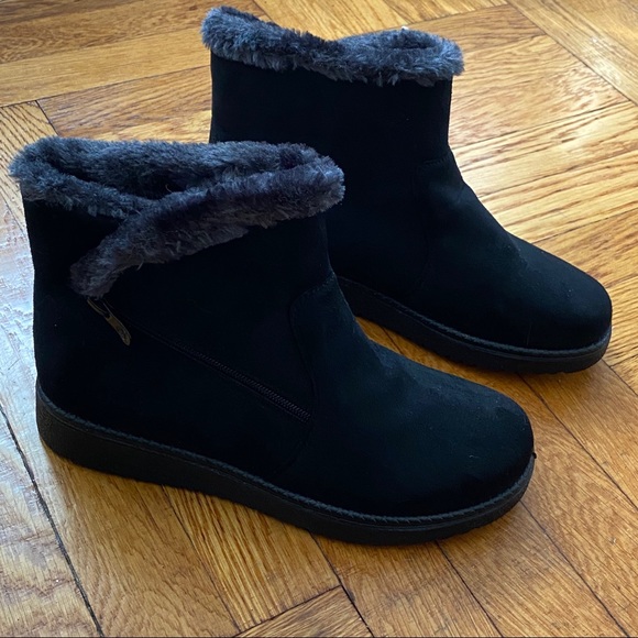 skechers fuzzy boots